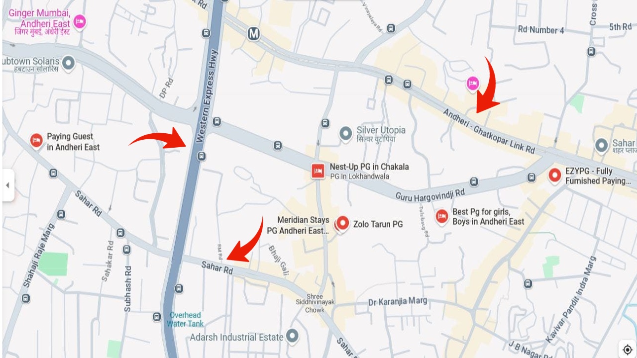 Andheri East Major Access Routes